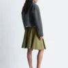 Flared Knee-Length Skirt