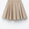 Flared Knee-Length Skirt