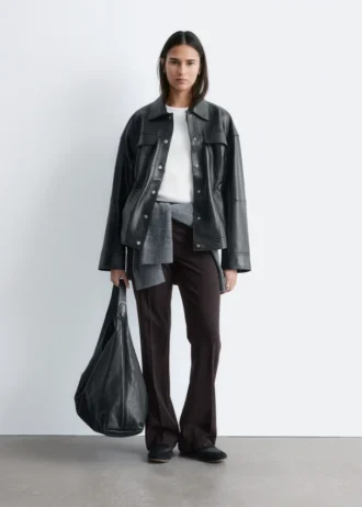 Flared Press-Crease Trousers