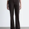 Flared Press-Crease Trousers