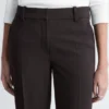 Flared Press-Crease Trousers