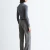 Flared Press-Crease Trousers