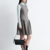 Flared Wool Mini Dress