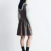 Flared Wool Mini Dress