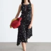 Floral Silk Maxi Dress