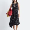 Floral Silk Maxi Dress