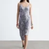 Floral Strap Midi Dress