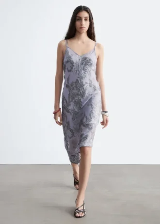 Floral Strap Midi Dress
