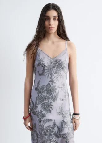 Floral Strap Midi Dress