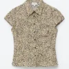 Floral Tie-Back Shirt