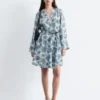 Floral Wrap Mini Dress