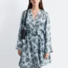Floral Wrap Mini Dress
