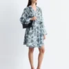Floral Wrap Mini Dress