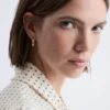 Fluted Hoop Earrings