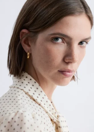 Fluted Hoop Earrings