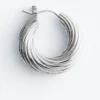 Fluted Hoop Earrings