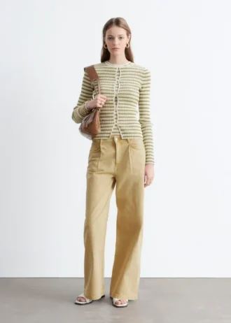 Fold-Detail Jeans