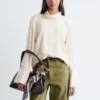 Folded Stand-Collar Blouse