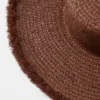 Frayed Raffia Straw Hat