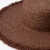 Frayed Raffia Straw Hat