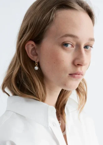 Freshwater Pearl Hoops
