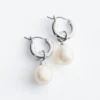 Freshwater Pearl Hoops