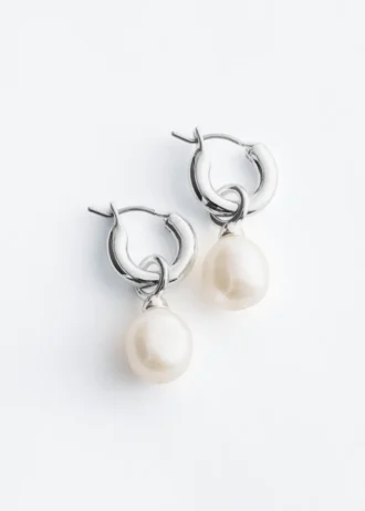 Freshwater Pearl Hoops