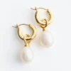 Freshwater Pearl Hoops