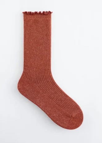 Frilled Glitter Socks