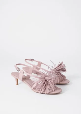 Fringed Leather Sandals