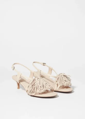 Fringed Leather Sandals