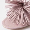 Fringed Leather Sandals