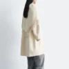 Fringed Shawl Wool Coat