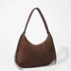 Fringed Suede Shoulder Bag