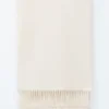 Fringed Wool Blanket Scarf