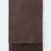 Fringed Wool Blanket Scarf