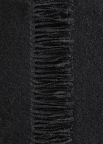 Fringed Wool Blanket Scarf