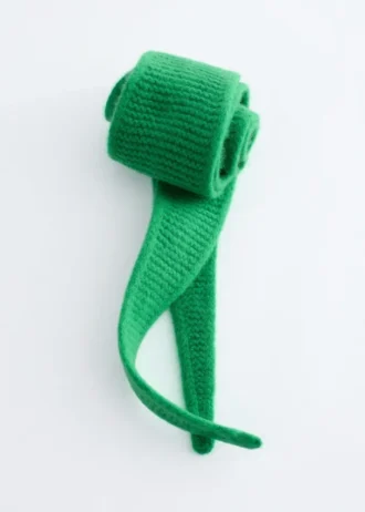 Garter Knit Wool Scarf