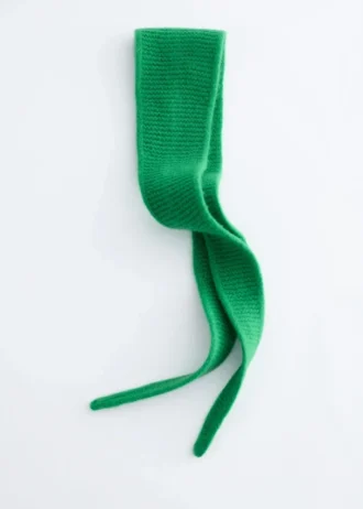 Garter Knit Wool Scarf
