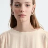 Gathered Crepe Blouse