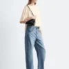 Gathered Crepe Blouse