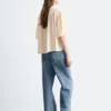 Gathered Crepe Blouse