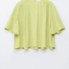 Gathered Crepe Blouse