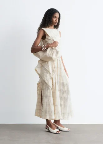 Gathered Midi Skirt