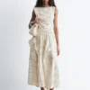 Gathered Midi Skirt