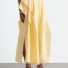 Gathered Midi Skirt