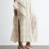 Gathered Midi Skirt