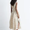 Gathered Midi Skirt