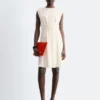 Gathered Silk Mini Dress