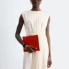 Gathered Silk Mini Dress